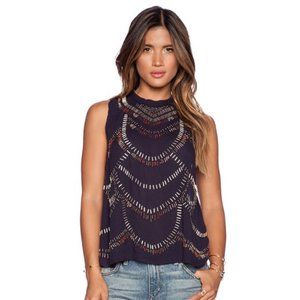 Free People Beaded Top